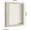 Americanflat Shadow Box Frame with shatter-resistant glass - Available in a variety of sizes and styles - 2 of 3