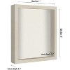 Americanflat Shadow Box Frame with shatter-resistant glass - Available in a variety of sizes and styles - image 2 of 3