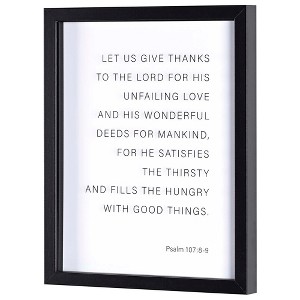 Dicksons FRMWDBL-1114-63 Let Us Give Thanks For His Unfailing Love 12 x 15 Inch Shadow Box Wall and Tabletop Frame - 1 of 3