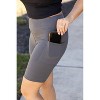 Women's The Christy - Charcoal Biker Shorts - Julia Rose - 4 of 4