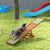 PawHut Wooden Dog Agility Seesaw for Training and Exercise, Platform Equipment Run Game Toy Weather Resistant Pet Supplies - 3 of 4