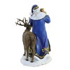 10.0 Inch Blue Santa With Animals Woodland Snow Santa Figurines - image 3 of 3