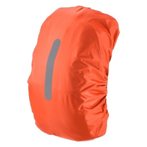 Unique Bargains Waterproof Backpack Rain Cover with a Vertical Reflective Strap for Hiking/Biking 1 Pc - 1 of 4