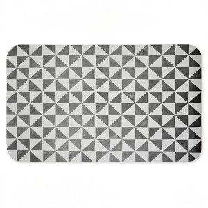 Stupell Industries Mediterranean Squares Geometric Printed Anti-Fatigue Floor Mat, design by Erin Marie, 30"x18" - 1 of 4