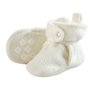 Little Treasure Baby and Toddler Cozy Fleece Booties, Cream - 1 of 1