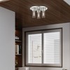Livex Lighting Carson 3 - Light Flush Mount in  Brushed Nickel - 3 of 4