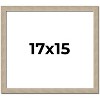 PosterPalooza | 17x15 Thin Barnwood Picture Frame, UV Acrylic, 2 Finishes - Grey and Black - 2 of 4