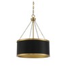 Savoy House Delphi 6 - Light Pendant in  Black/Warm Brass - 2 of 4