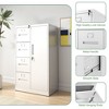 Kumasinova 30"W x 52"H Steel Storage Vertical Filing Cabinet with Lock,4-Drawer File Locker for Office,Home&School,A4/Legal/Letter Sized Drawers - 2 of 4