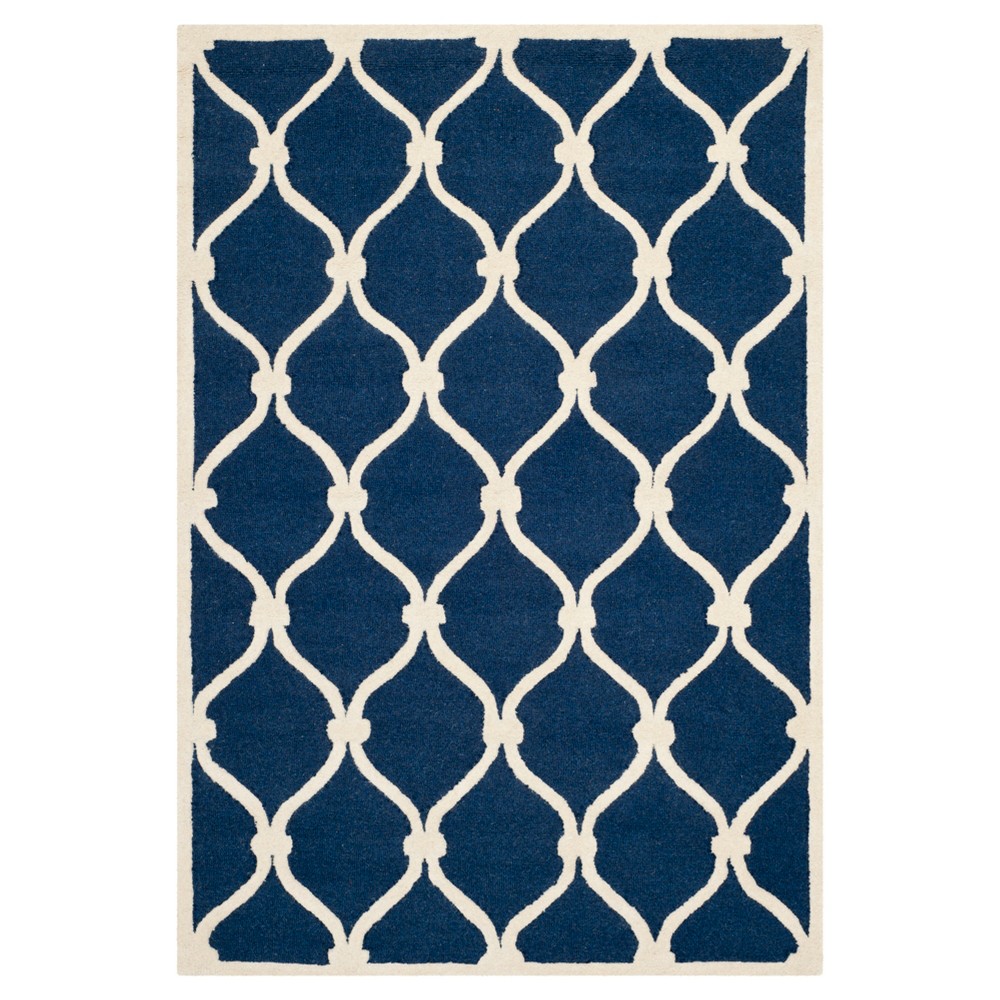 4'x6' Benson Area Rug Navy / Ivory - Safavieh