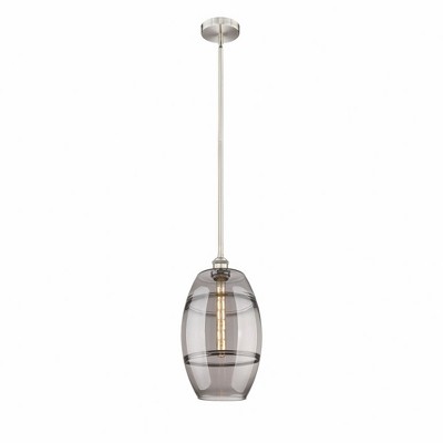 Vaz - 1 Light Stem Hung Mini Pendant In Industrial Style-18 Inches Tall and 10 Inches Wide