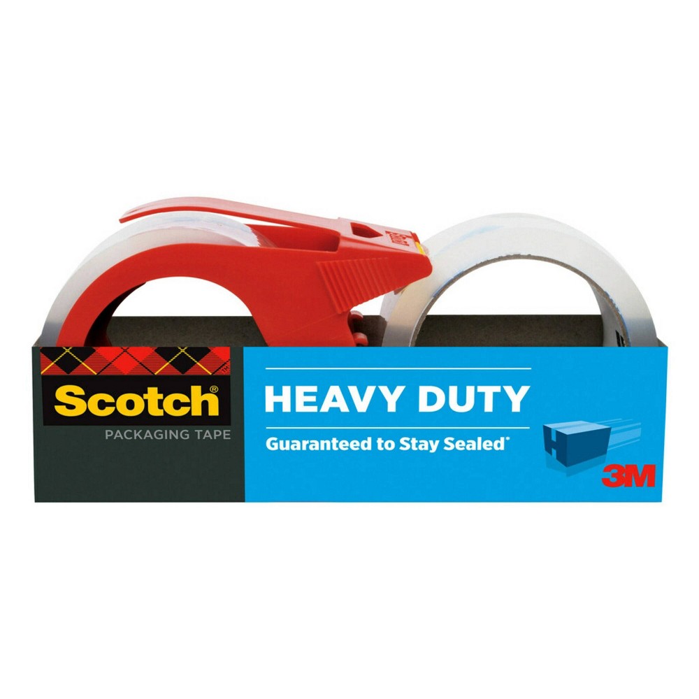 Scotch 2pk Heavy Duty Packaging Tape with Dispenser