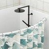 Curved Shower Curtain Rod Adjustable 40 - 72 Inches Stainless Steel White Rust Proof Bathroom Bathtub Shower Rod - 3 of 4