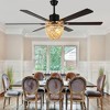 Bella Depot 65" Bohemia Large Ceiling Fan with Light and Remote for Dining Room Famlily Room - 2 of 4