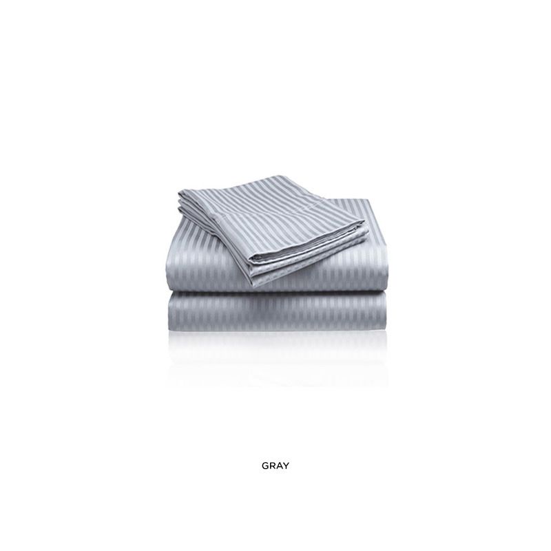 Deluxe Hotel Premium Luxurious 6-Piece Comfort Microfiber Sheet Set With Deep Pockets Dobby Stripe - Wrinkle-Free, 3 of 6