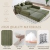 MOONMISS Convertible Corduroy Folding Sofa Bed, with Fixed Frame and Pillow Back Handrail, Folding Memory Foam Bed For Dormitory,Apt - 2 of 4