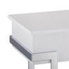 White High Gloss and Chrome Coffee Table with Lift Top - 4 of 4