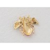 Anna-Kaci Elegant Crystal Rhinestone Fruit and Bee Brooch - Fashionable Gold Plated Fruit Insect Lapel Pins for Dresses and Accessories - 4 of 4