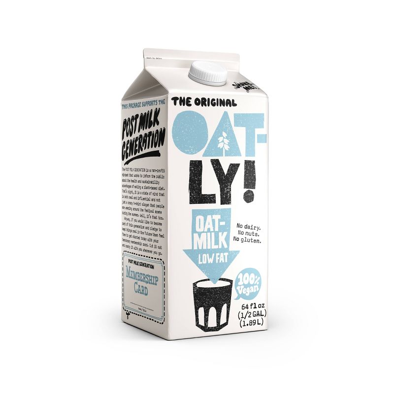 Oatly Low Fat Oatmilk - 0.5gal, 4 of 7