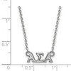 Black Bow Jewelry Sterling Silver Alpha Sigma Alpha Greek Life Necklace 18 Inch - 3 of 4