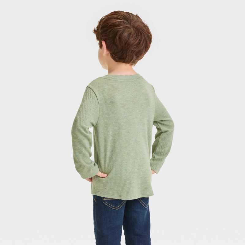 Toddler Boys' Long Sleeve Ottoman T-Shirt - Cat & Jack™, 3 of 5