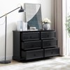 ALEXOUN 6-Drawers Dresser,Farmhouse Wooden Dressers & Chests of Drawers with Spacious Storage for Closet Organizer,Living Room,Bedroom - 2 of 4