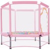 Belatt 55" Toddler Trampoline with Safety Enclosure Net and Balls | Indoor/Outdoor Mini Trampoline for Kids | Fun, Safe, and Durable - 3 of 4