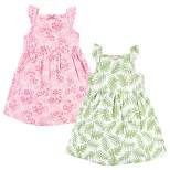 Hudson Baby Baby Girls Cotton Dresses, Palm Leaf