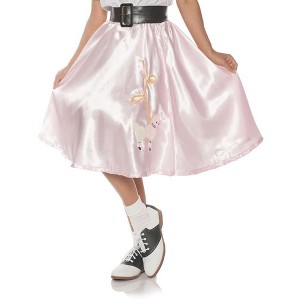 Pink Satin Costume Poodle Skirt - 1 of 1