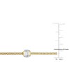 EVERLY JEWELRY |6mm Ball Station Chain Anklet in Silver - Multiple Metal Color Options - 4 of 4