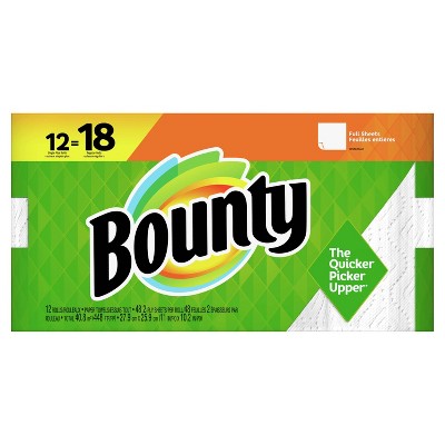 Bounty Paper Towels White - 12 Singles 