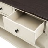 NicBex Console Table Retro Entryway Table with 2 Open Shelves Side Table with Pine Solid Wood Frame and Legs for Living Room, Hallway - 4 of 4