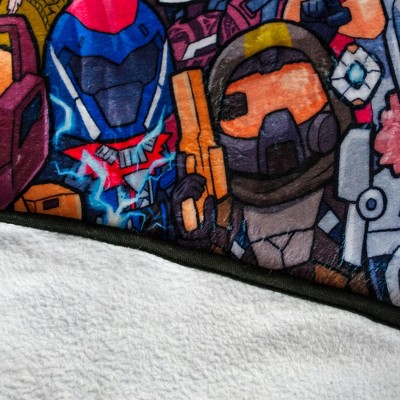Destiny Chibi Characters Multicolor Fleece Throw Blanket 45 x 60 Inches