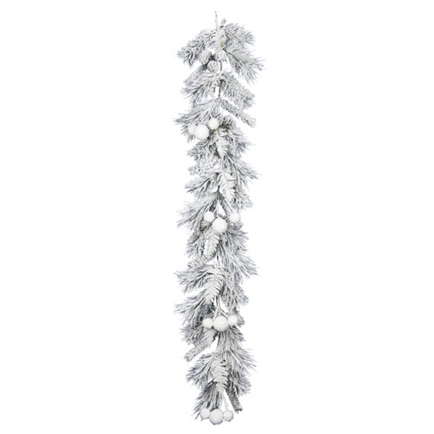 Vickerman 6' Frosted Beacon Pine Artificial Christmas Garland, Unlit ...