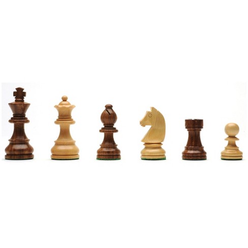 We Games French Staunton Wood Chess Pieces – Weighted – King Measures 3 In.  : Target