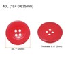 Unique Bargains Resin Snap Fastener Round Flat 4-Hole Sewing Buttons 10 Pcs - 2 of 4