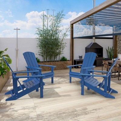 Sonkuki 4-Pack Recycled Plastic Wood Adirondack Chair