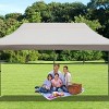10x20 FT Heavy-Duty Pop-Up Canopy Tent with 6 Sidewalls, UV Protection, Waterproof, Adjustable Height, Wheeled Bag for Outdoor Events-Coolbibila - 2 of 4