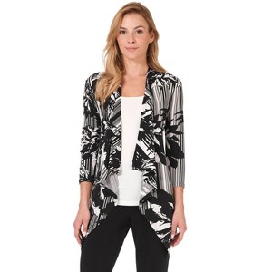 Rekucci Travel in Style Women's Essential Soft Knit Open Front Throw-Over Jacket – Versatile Travel & Layering Cardigan - 1 of 4