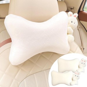 TruAIR Plush Car Headrest Pillow Set Ð Memory Foam Neck Support, 2PCS - 1 of 4