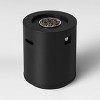 Round Metal Outdoor Column Fire Pit Black - Threshold™ - 3 of 4