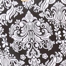 black white damask