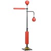 Soozier 4'7"-6'8" Speed Bag Boxing Bag Stand with Reaction Bar Challenge, Reflex Bag Boxing Training Equipment, Speed Punching Bag, Red - 4 of 4