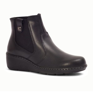 Andrea Exclusive Leather Wedge Booties 85898 - 1 of 4