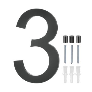 Unique Bargains Durable Acrylic Waterproof 3D Floating Appearance House Numbers 1 Pc - 1 of 4