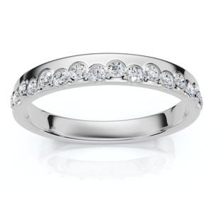 Pompeii3 1/5Ct TW Diamond Rhythm Anniversary Band 14k Gold or Platinum Lab Created - 1 of 4