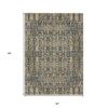 Gray Taupe And Beige Moroccan Washable Indoor Outdoor Area Rug - 3 of 4