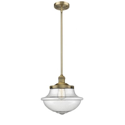 Oxford - 1 Light Stem Hung Mini Pendant In Traditional Style-11.5 Inches Tall and 11.75 Inches Wide