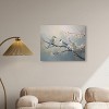 Art Remedy Two birds and a blossom branch Rustic Chic Farmhouse Wall Art Unframed - 2 of 4