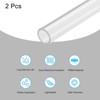 Unique Bargains Lamp Lantern Water Cooling System Acrylic Round Pipes Clear 2 Pcs 14" - 3 of 4
